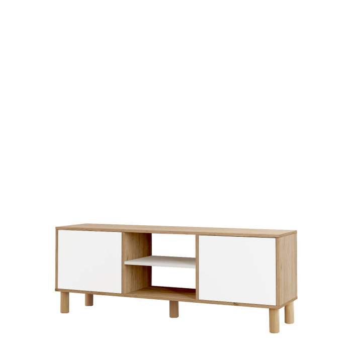 Hanah Home Soporte para TV ALS1-SW Roble y blanco